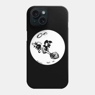 Enchanted Inktober Day 7 Witch Cat Phone Case