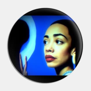 Sade blue Pin