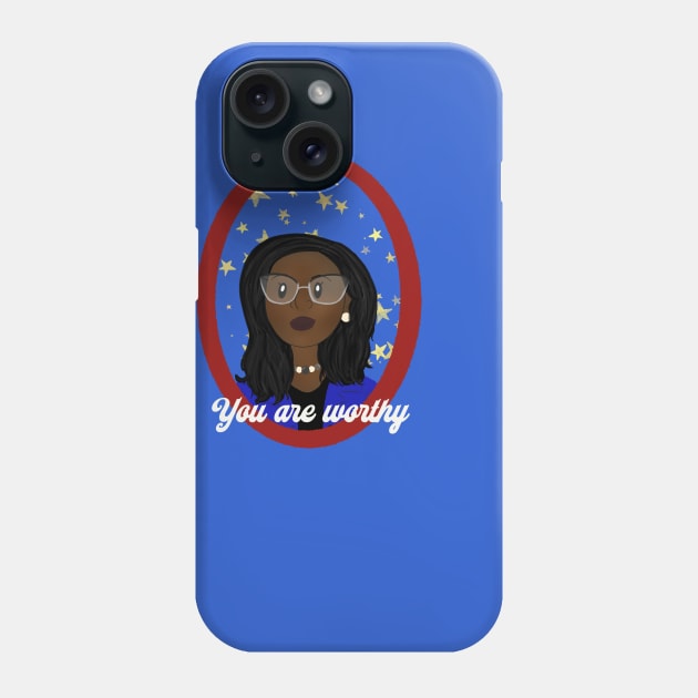 Judge Ketanji Brown Jackson Phone Case by AmyNewBlue