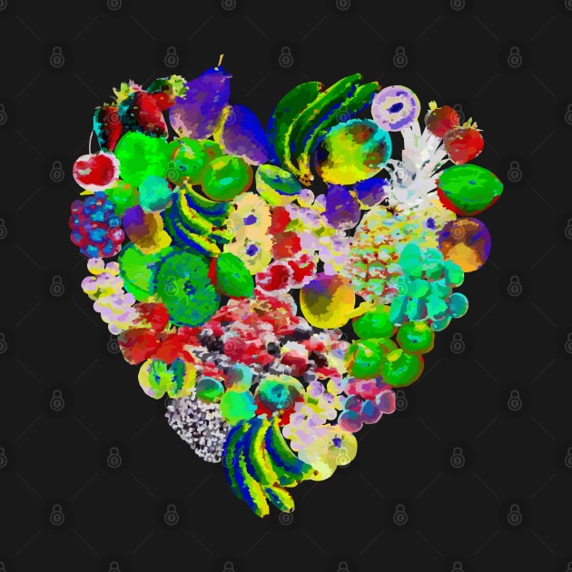 Abstract heart fruits by AdiDsgn