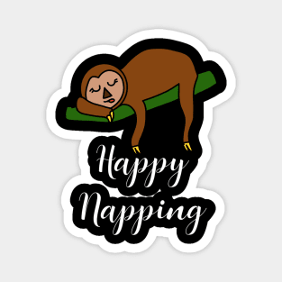 Sloth Happy Napping Magnet