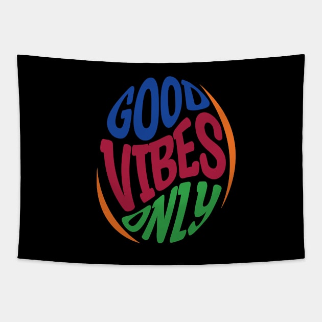 Retro Good vibes only Tapestry by Buntoonkook