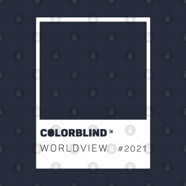 COLORBLIND WorldView - logo - white card. by DREAM SIGNED Collection