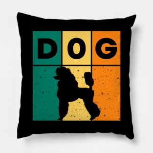 VINTAGE POODLE DOG Pillow