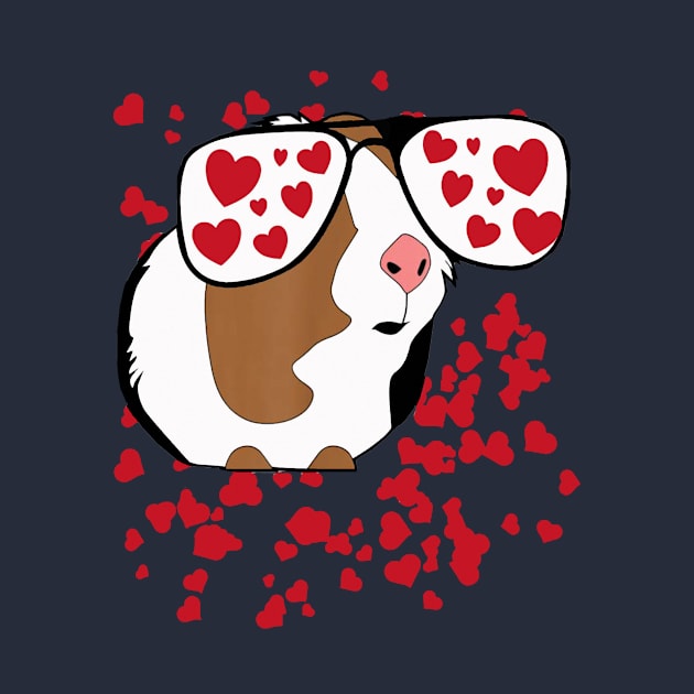 Guinea Pig Lover | Valentine with big heart by CathyStore