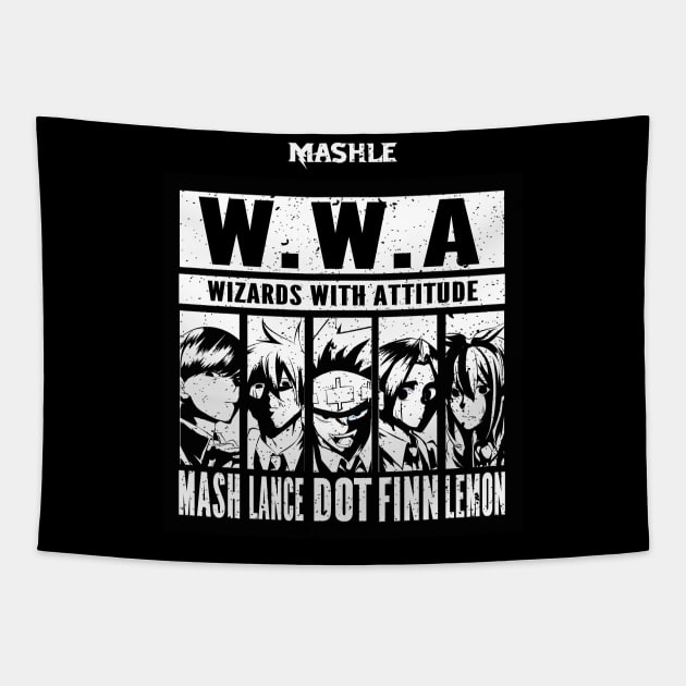 MASHLE: MAGIC AND MUSCLES (W.W.A. WIZARDS WITH ATTITUDE) GRUNGE STYLE Tapestry by FunGangStore