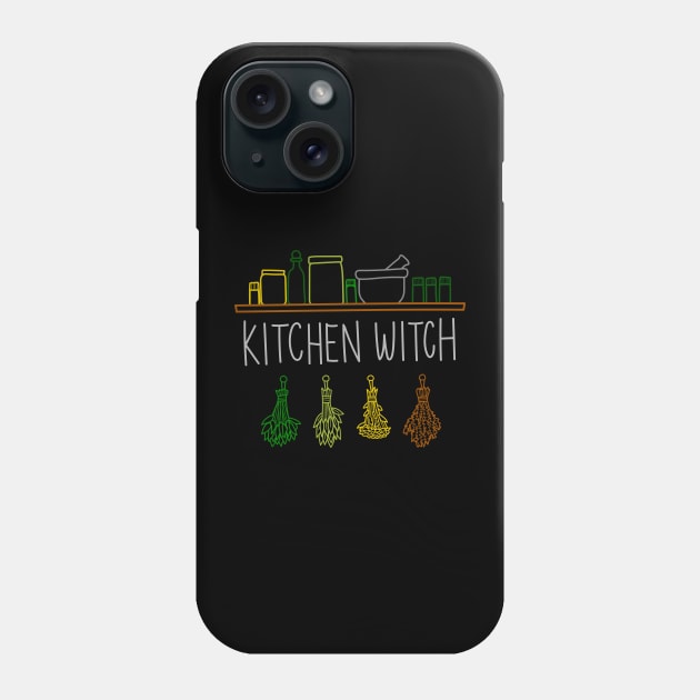 Apothecary Jars and Herbs "Kitchen Witch" Phone Case by Boreal-Witch