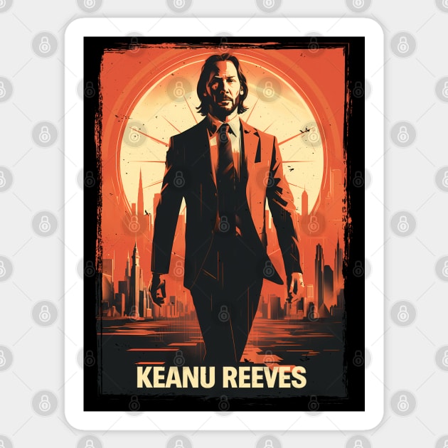 Keanu Reeves - Keanu Reeves - Sticker | TeePublic