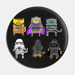 Supervillain Cats Pin