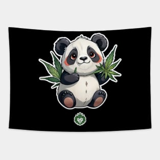 Weed cute panda Tapestry