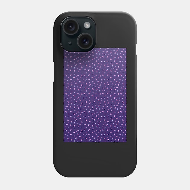 Midnight Rose Pattern Phone Case by Daribo