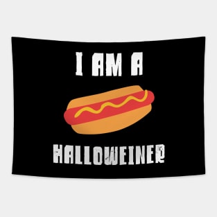 Halloween Hot Dog Costume Easy Halloweiner Tapestry