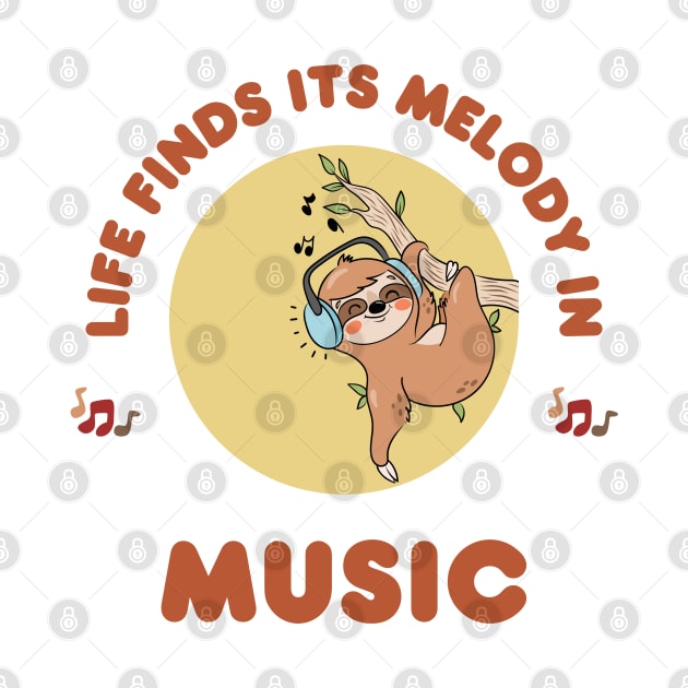 Life finds it's melody in music kawaii design by Syntax Wear