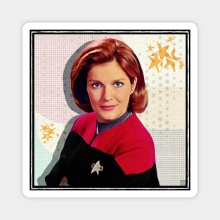 Star Ship Captain Coffee Magnet