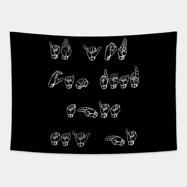 ASL (American Sign Language) Tapestry by HaroldKeller