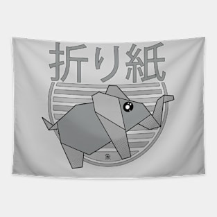 Cute Origami Elephant Tapestry