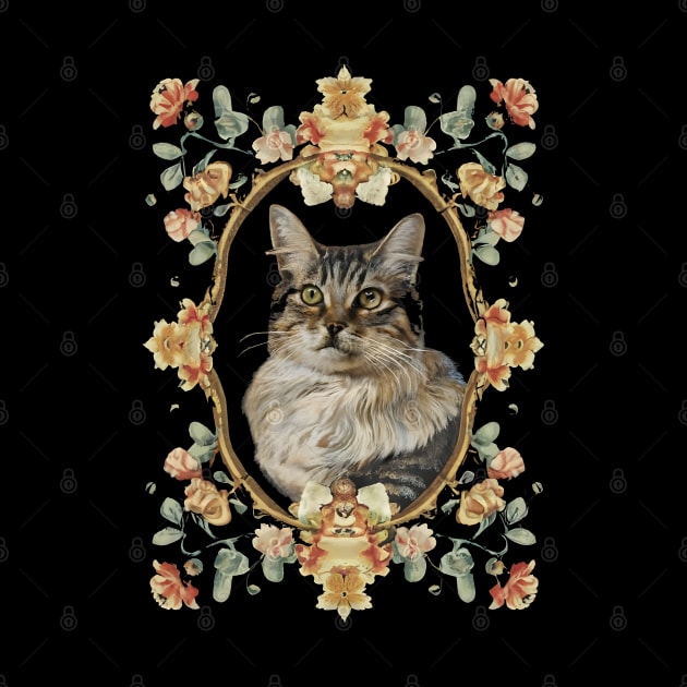 Vintage Feline Cat Elegance by SimpliPrinter