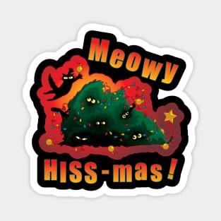 Mowy Hiss-mas! Magnet