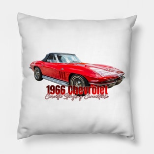 1966 Chevrolet Corvette Stingray Convertible Pillow