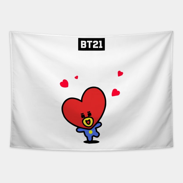 bt21 bts exclusive design 54 Tapestry by Typography Dose