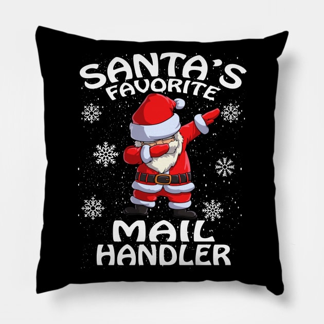 Santas Favorite Mail Handler Christmas Pillow by intelus