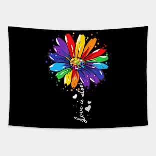 Love Is Love LGBT Gay Lesbian Pride Tapestry