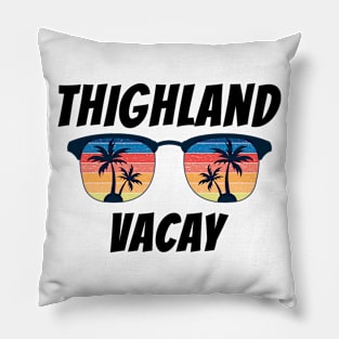 Retro Tourist Thighland Vacay Pillow