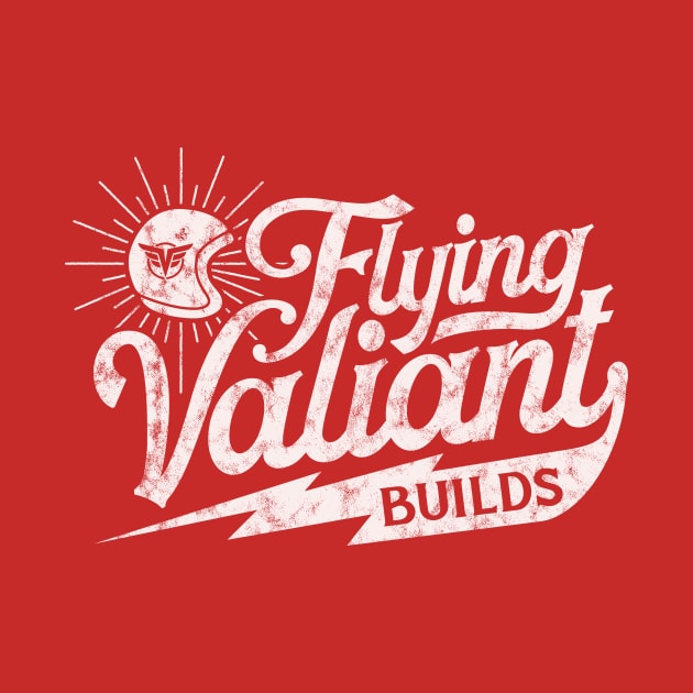 Flying Valiant Builds (Biker Style - Worn White on Red) by jepegdesign