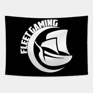 Fleet gaming white logo Tapestry