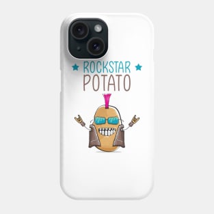 Punk Rock Star Potato Phone Case