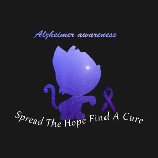 Alzheimer Awareness Spread The Hope Find A Cure Gift T-Shirt