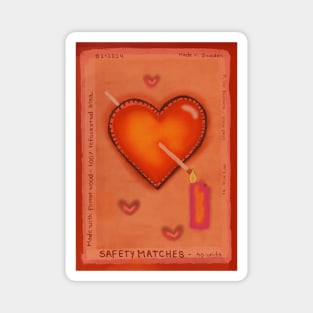 Heart matchbox Magnet