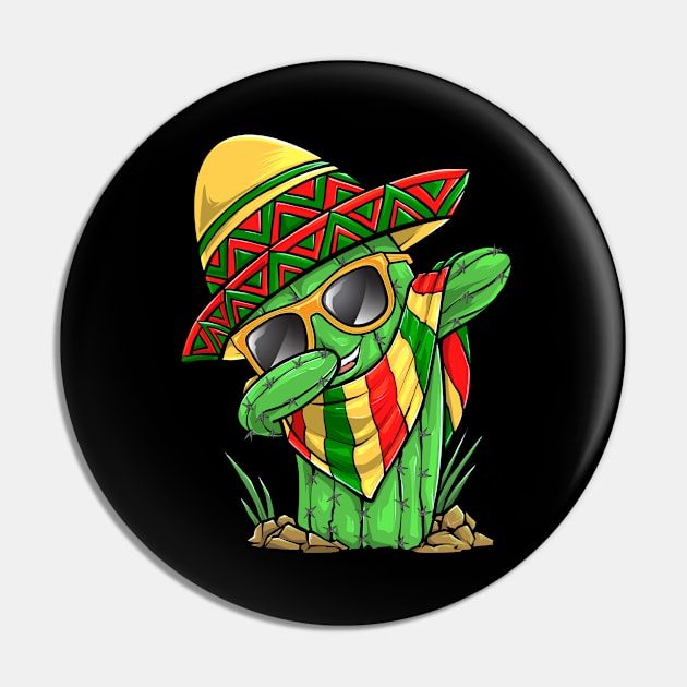 Cinco de Mayo Dabbing Cactus Pin by KAWAIITEE