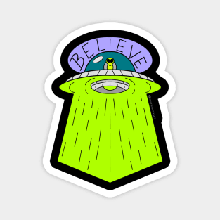 Believe in Aliens Magnet