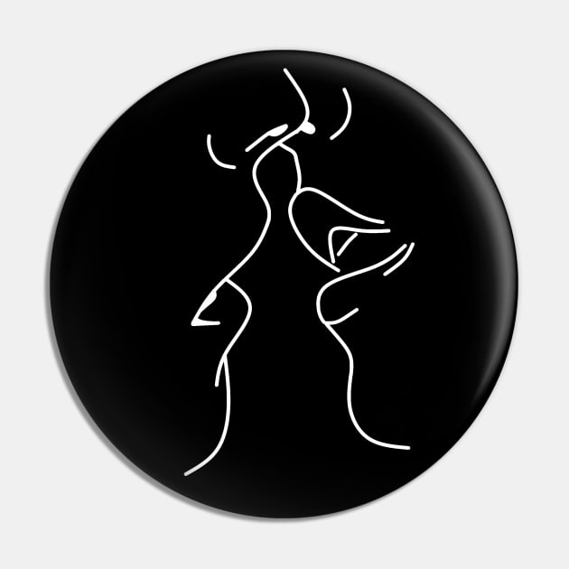 Kissing Lips Pin by RoanVerwerft