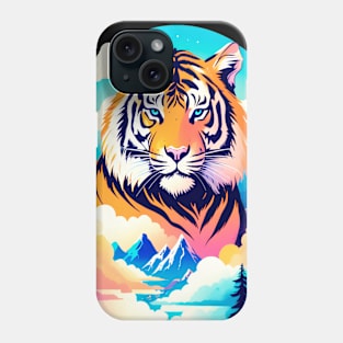 Tiger in the Mountains and Forests Phone Case