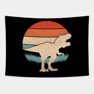 Dinosaur Vintage Sunset Tapestry