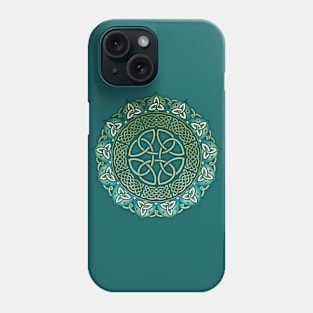 Celtic Mandala Art - Green 40 Phone Case