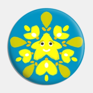 StarBurst Yellow Pin