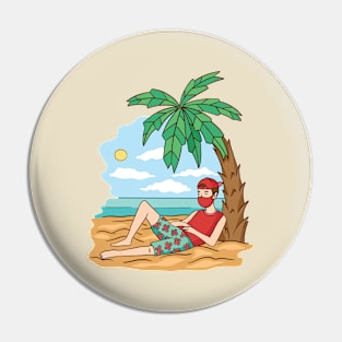 Quarantine Vacation Pin