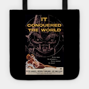 Classic Sci-Fi Movie Poster - It Conquered the World Tote