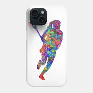 Lacrosse player girl Phone Case