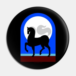 Moon horse Pin