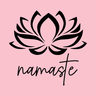 Lotus Flower Namaste Yoga Pilates T-Shirt