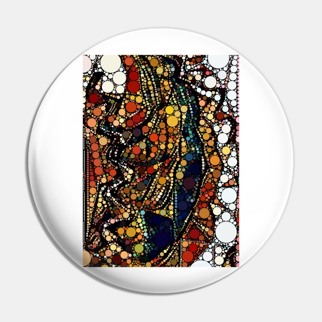 Cubist Bubble Art Pin by Dturner29