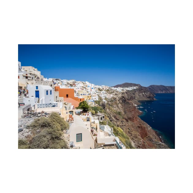 Santorini Caldera Vista From Oia by GrahamPrentice