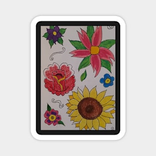 Floral Flash Sheet Magnet