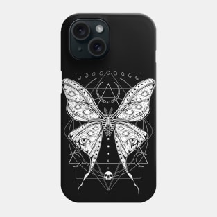 Macabre Luna Moth Phone Case