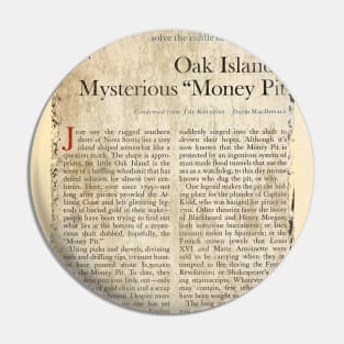 Oak Island Money Pit Pin