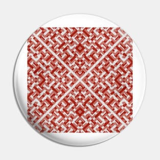 Ruby Maze Geometric Pattern Pin